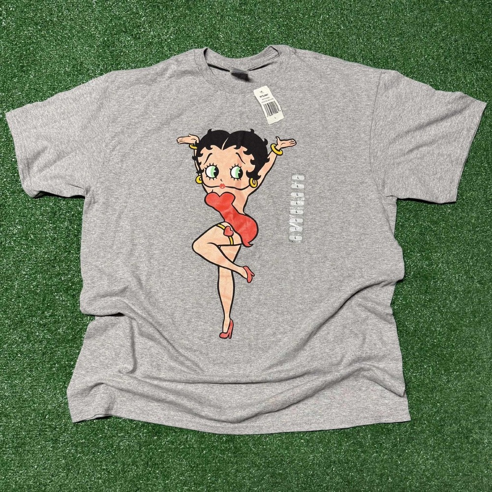 NWT Vintage Betty Boop Delta Pro Weight Sz L Grey TBT